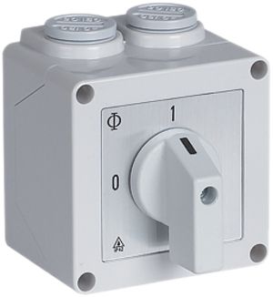 AP-Drehschalter K&N grau 20A 690V 0/3L