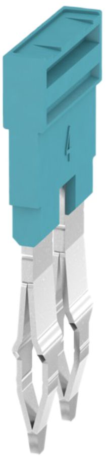 Connessione trasversale Weidmüller ZQV 4N/2 inserito 2L 6.1mm isolato 32A blu