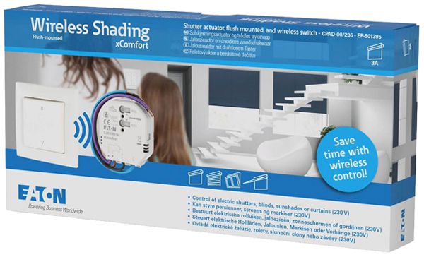 Starterpaket Eaton xComfort "Wireless Shading" Jalousieaktor+Taster