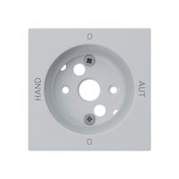 Frontplatte kallysto 0-Hand-0-Aut. 60×60mm für Drehschalter S2 hellgrau
