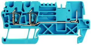 Borne de passage Weidmüller ZT 2.5/3AN/1 connexion à ressort 2.5mm² TS35 bleu