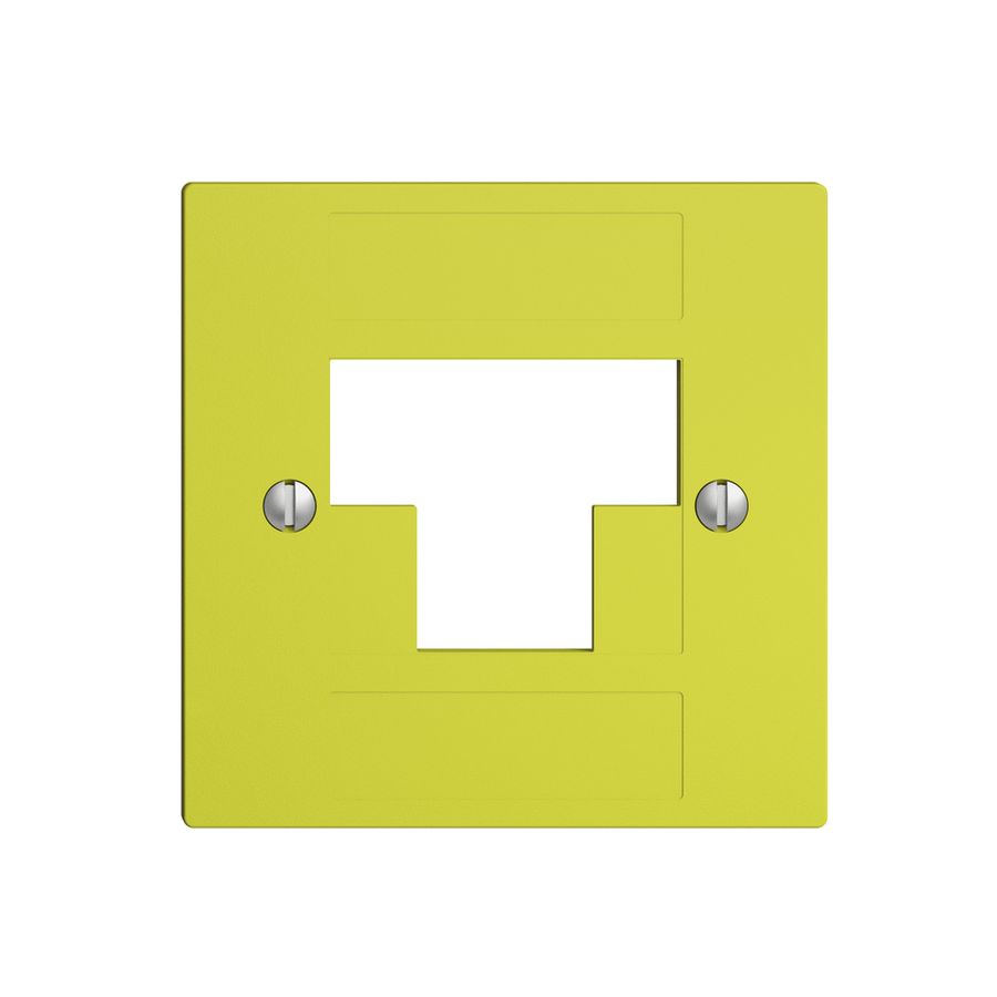 Frontplatte 2×RJ45 ITplus EDIZIOdue lemon