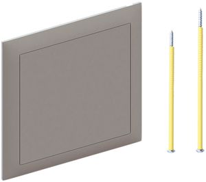 Steckdeckel AGRO 130×130mm hellgrau mit Zentrumsschraube