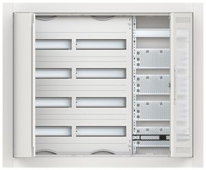 Distributeur ENC ABB ComfortLine 4 rangées 96UM avec porte WiFi 865×714×125mm
