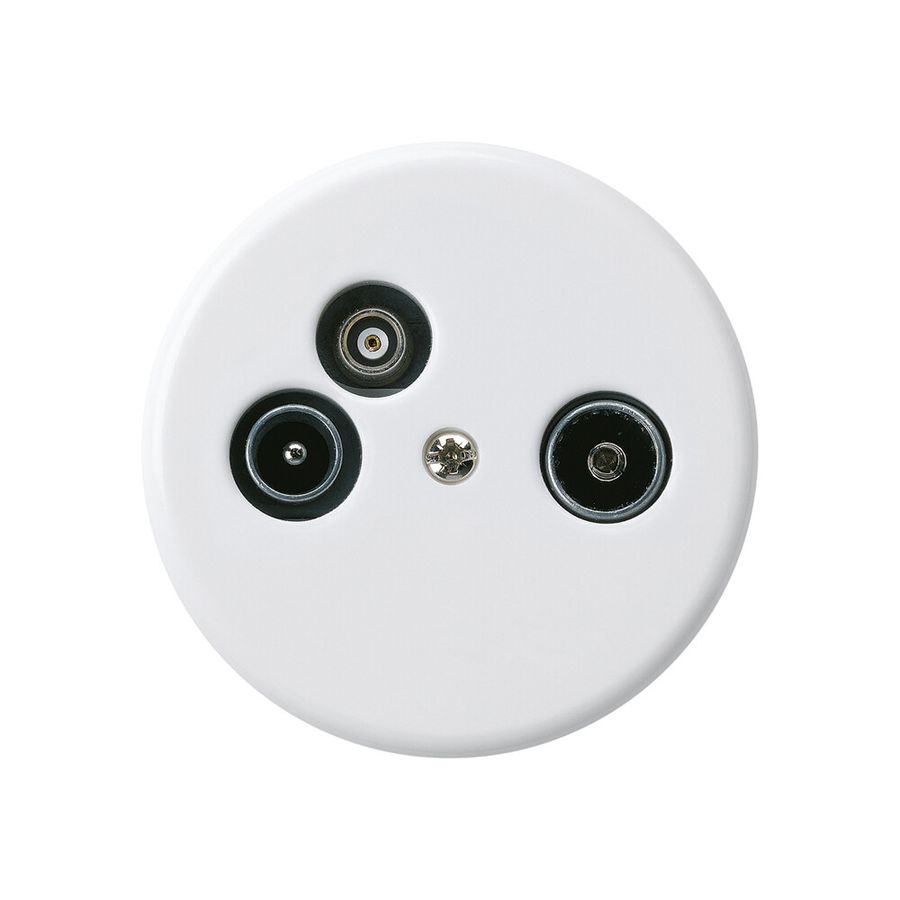 Antennendose TV-R-Daten basico A 2GHz 14db weiss