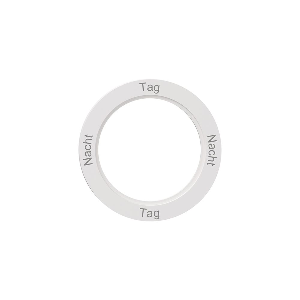 Disque indicateur NEVO, p.interrupteur rotatif, Nacht-Tag-Nacht-Tag, blanc