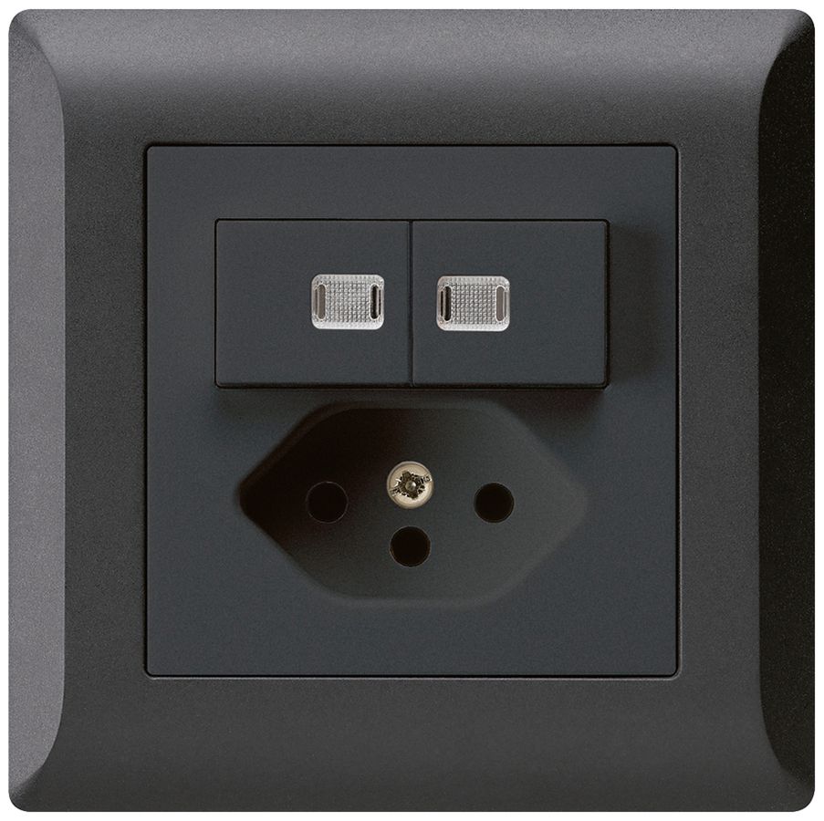 UP-Leuchtkombination 1/3+3/1P+T13 schwarz kallysto.line 2 Linsen