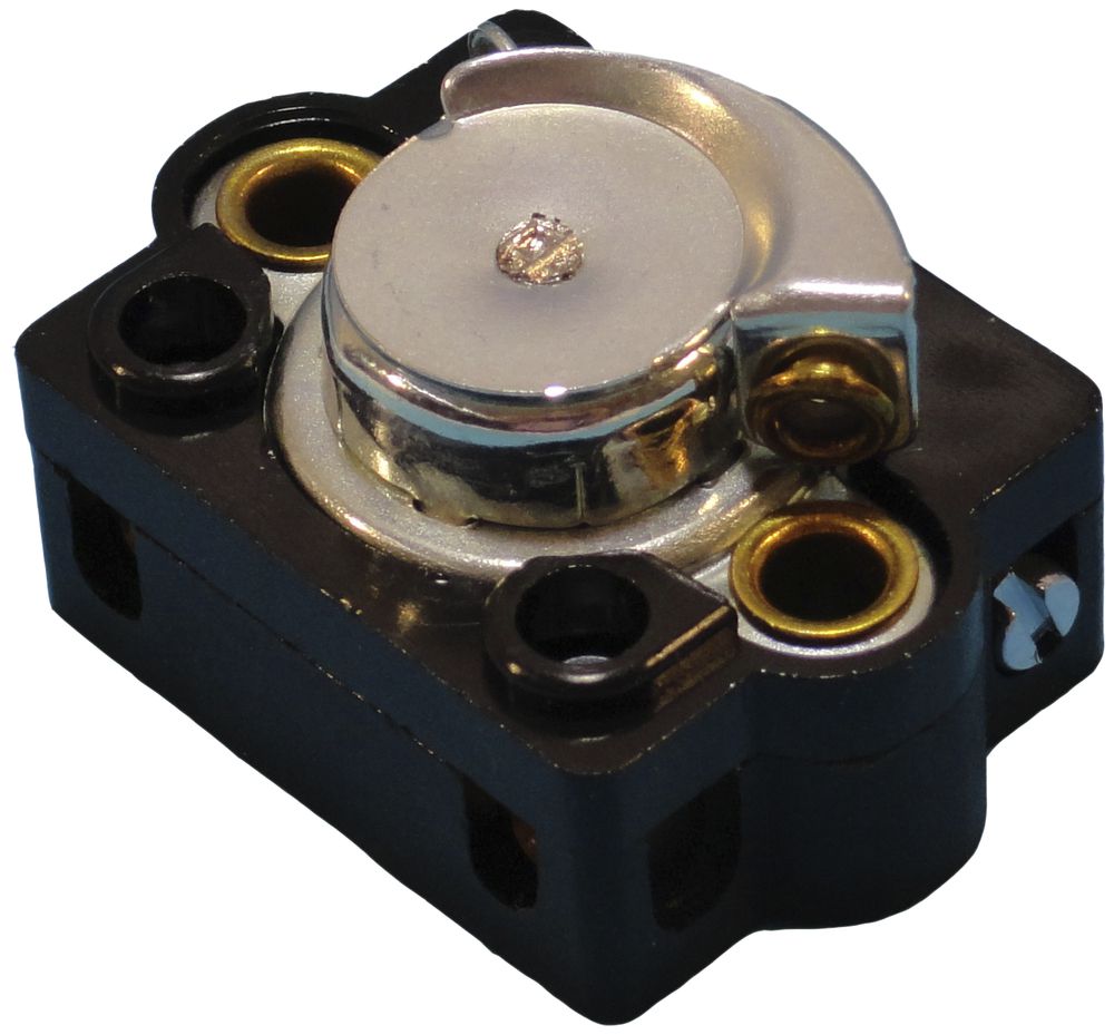 Interrupteur à tirage INC ELBRO 2A/250V 1/1L, sans cordon de tirage, noir