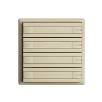 Pulsante KNX RGB EDUE, 250mW, c.LED RGB, c.carta, 8×pulsante, com.1×tasto, van