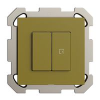 UP-Druckschalter 1K/2T Szene Edue Wiser olive