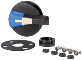 Manette rotative Eaton SHB0N4X pour R9 verrouillable Ø65×37mm noir/bleu