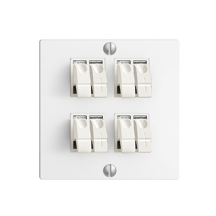 Audiodose EDIZIOdue F 4×weiss ITplus Klemmanschluss für 4 LS