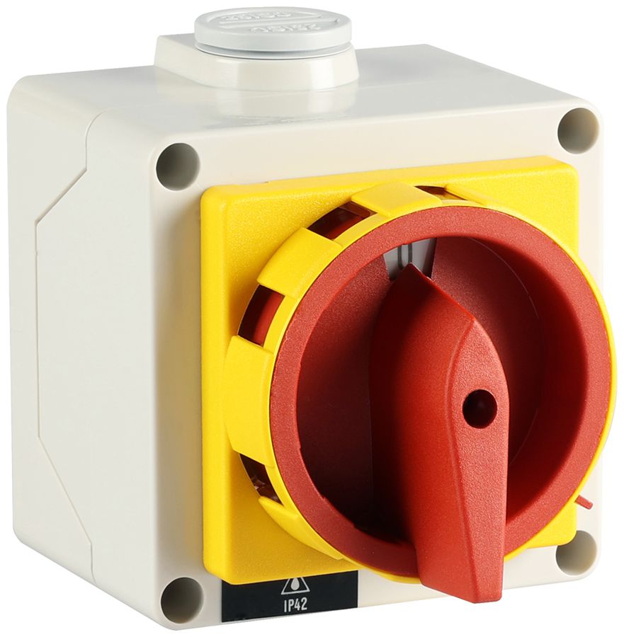 AP-Drehschalter K&N CA11.A293/CH002.*PN4, 20A/690V 0/4L rot/gelb