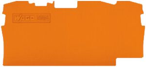 Abschlusswand WAGO TopJob-S orange 3P zu Serie 2004