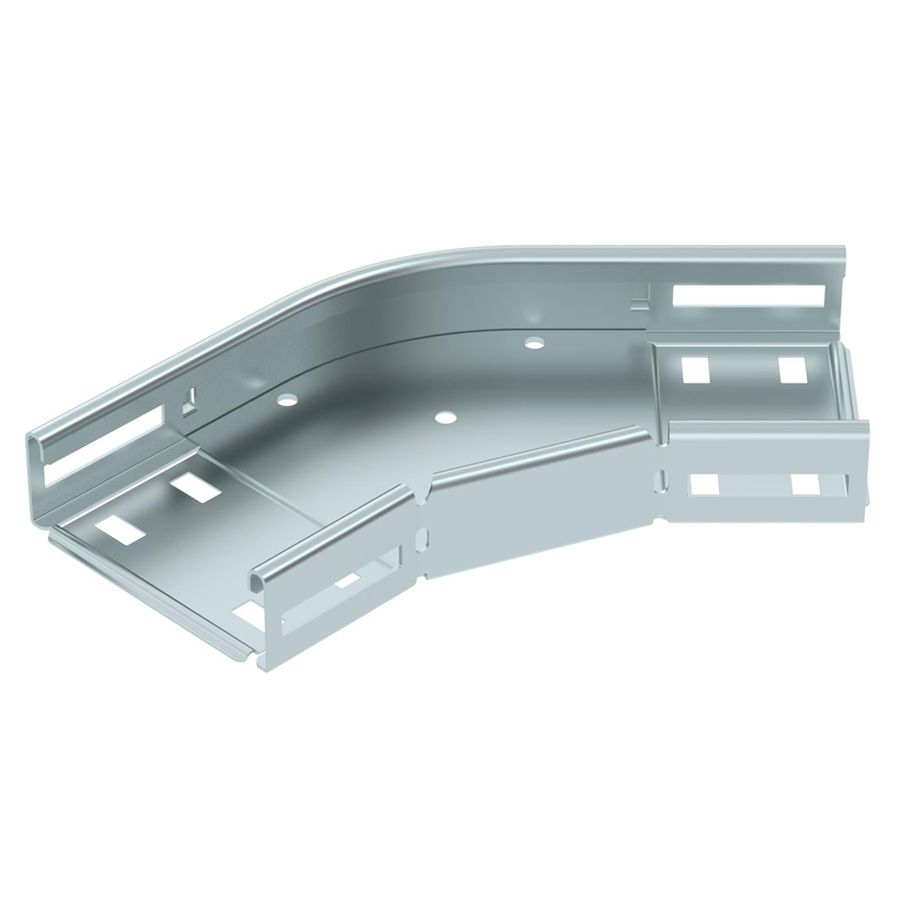 Coude BET RB 45° 35×100mm acier zingué en continu