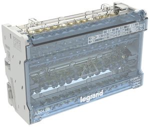 Bloc de bornes Legrand, 4 pôles, 125A, 14 bornes