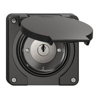 Drehschalter NEVO N.CO 2/1 L, mit Schloss&2 Schlüsseln, KS, 0-1-0-2, schwarz