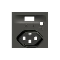 Kit frontal EDIZIOdue pour prise FI noir