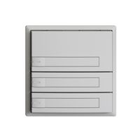 UP-Universaltaster 3×1T Schraubklemme EDIZIOdue hellgrau, mit Papiereinlage+LED