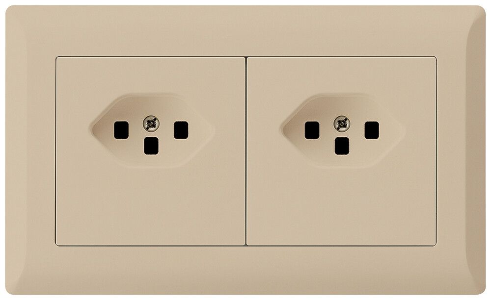 UP-Kombination kallysto.line Gr.I-I horizontal 2×Typ 23 m.Schraubkl.C beige