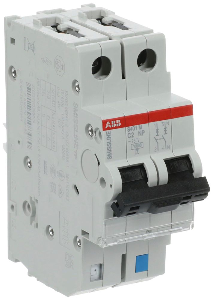 Disgiuntore SMISSLINE TP S 2×2A C 10kA NP