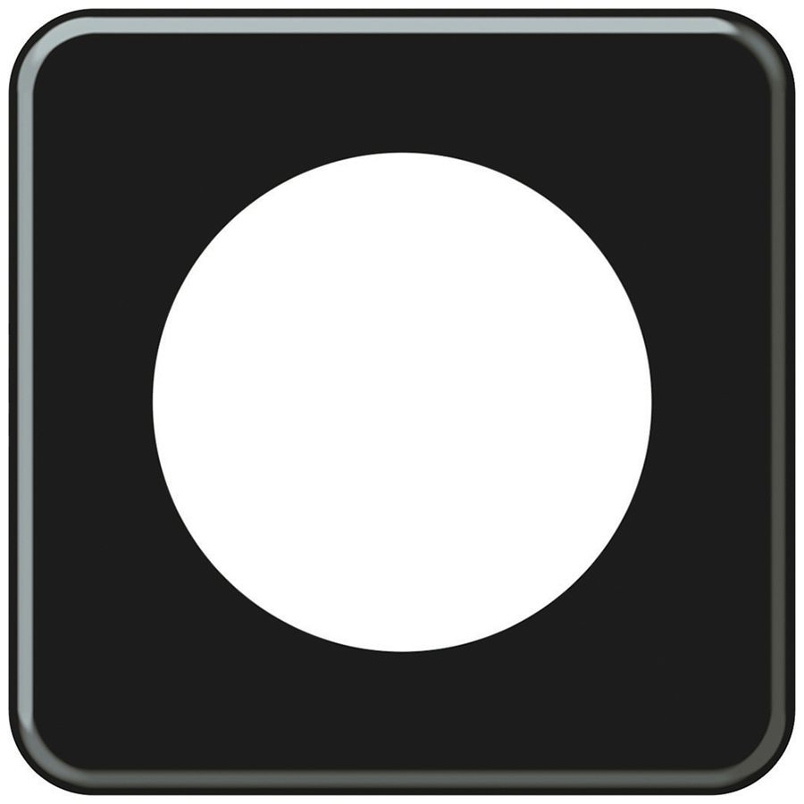 UP-Abdeckplatte origin 1×1 Ø58mm 92×92mm schwarz