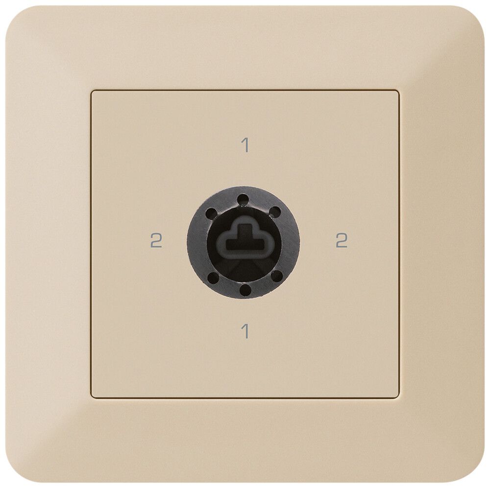 UP-Drehschalter kallysto.trend 3/1L beige für Sicherheitsschloss ohne Zylinder
