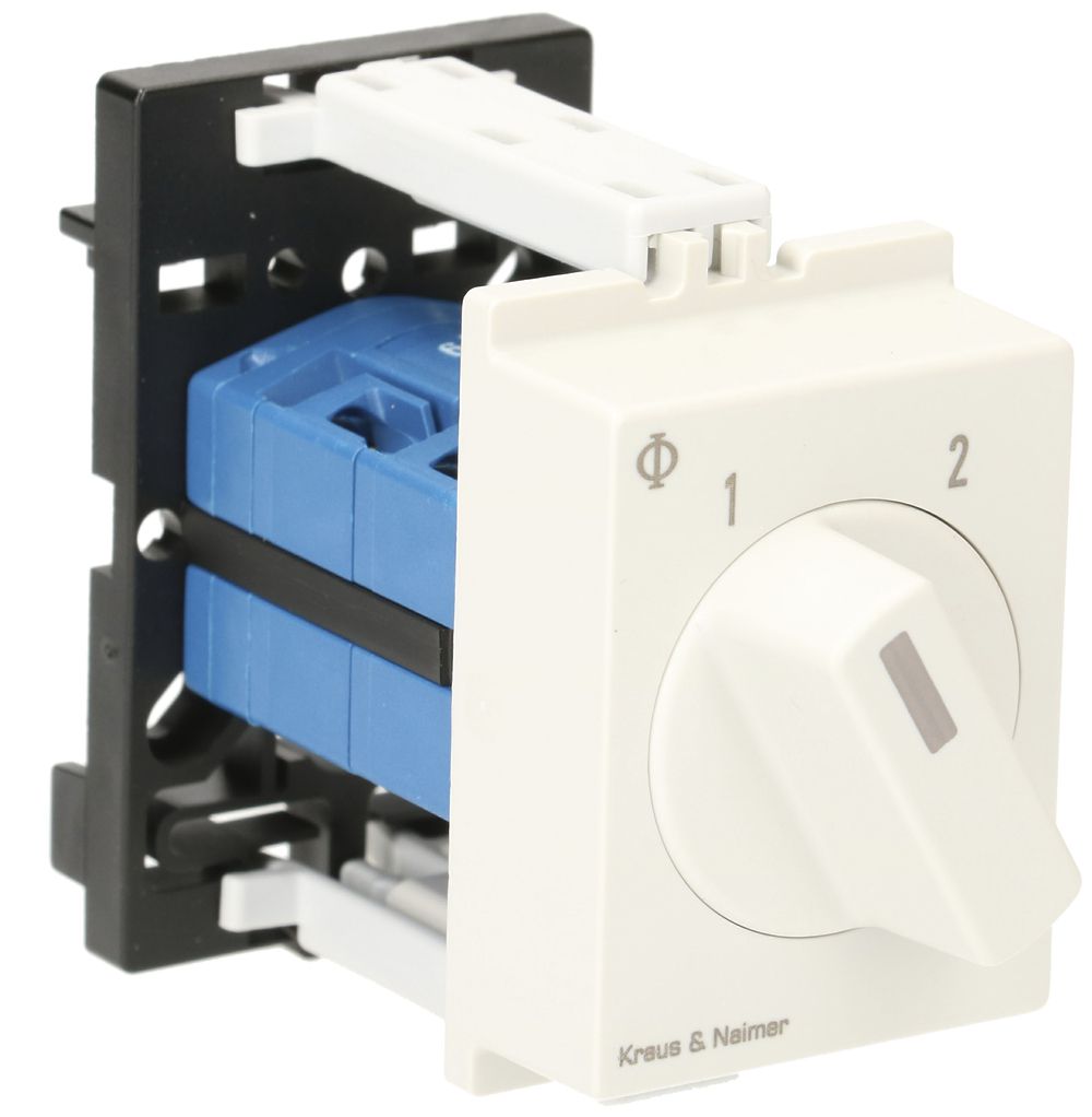 Interrupteur rotatif AMD K&N, 10A/440V 3/2L, manette grc, "1-2"