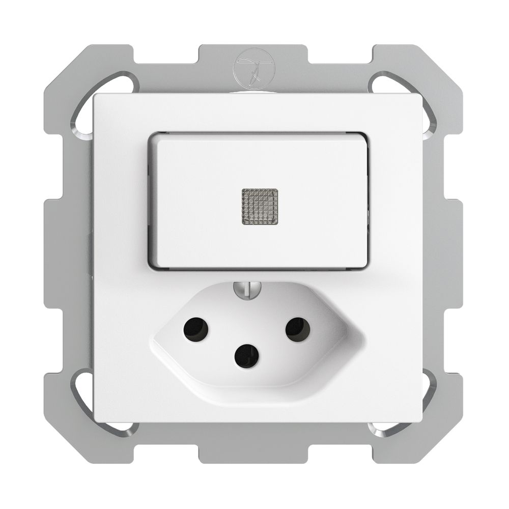 Combinaison lum. ENC 3/1L+T13 EDIZIOdue blanc, lentille LED jaune