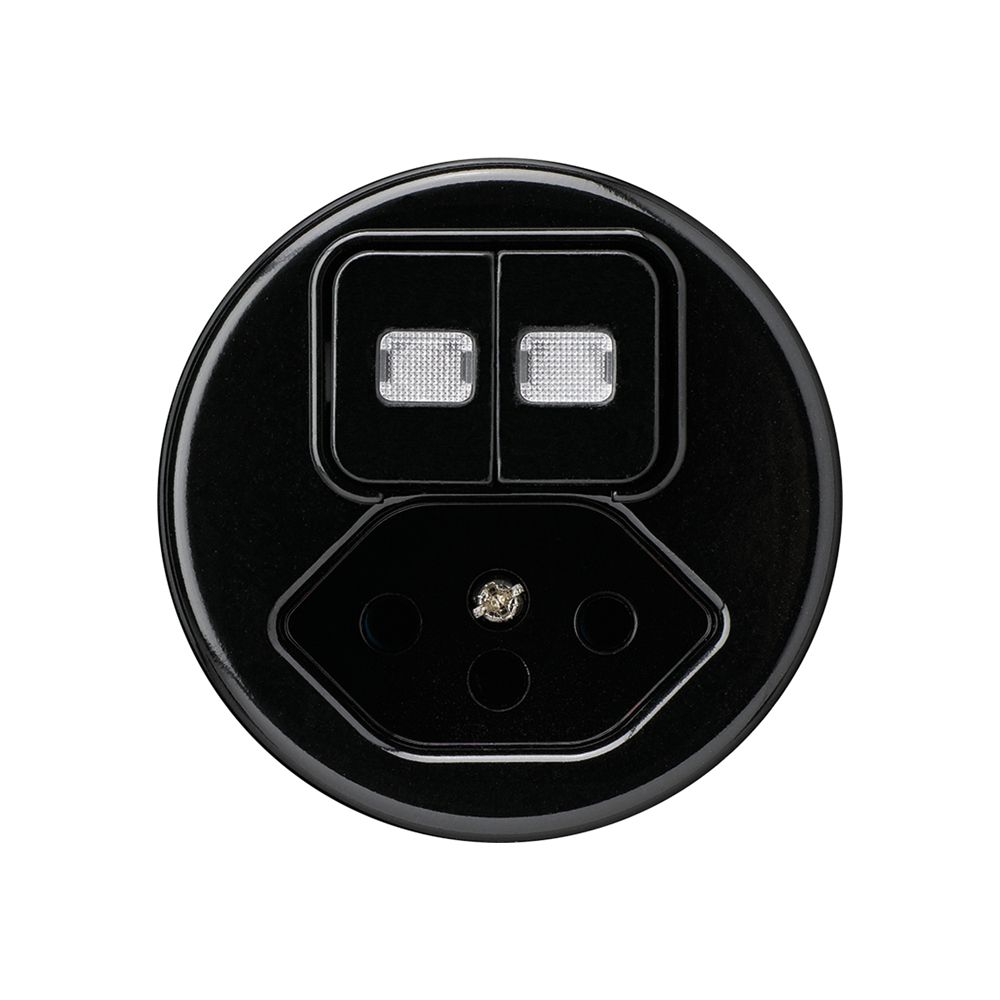 Einsatz zu Leuchtkombination basico 3+A-R/1L+Typ 13 schwarz 2 Linsen