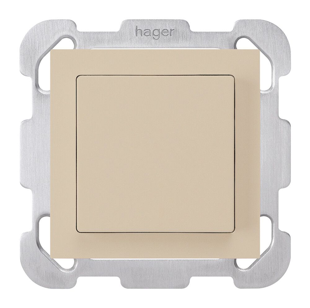 Pulsante INC kallysto CA beige con piastra di fissaggio