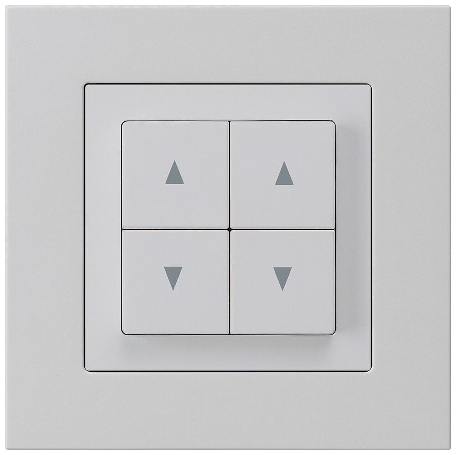 Interruttore per tapparelle INC kallysto.pro grigio chiaro con 4 tasti