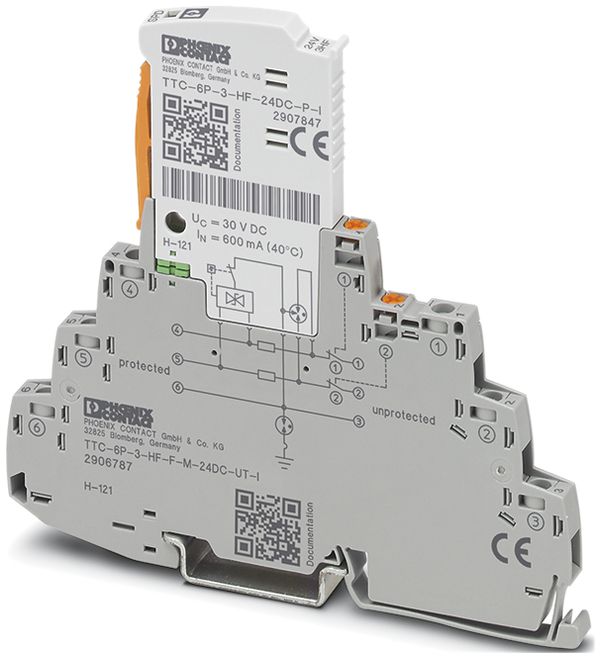 Protection surtension Phoenix Contact TTC-6P-3-HF-F-M-12DC-UT-I