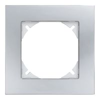 Abdeckrahmen EDIZIOdue prestige 1×1 chromstahl poliert