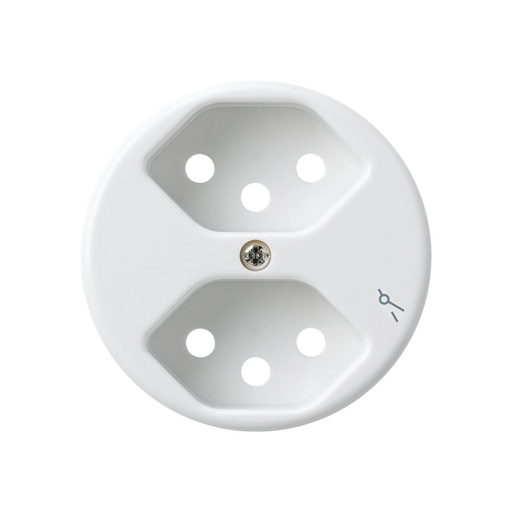 Disque frontal 2×type 13/1 basico blanc avec sécurité enfants