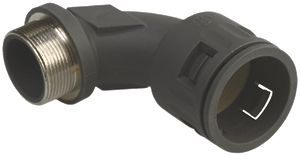 Schlauchverschraubung AGRO 90° M20 grau für ROHRflex-Schlauch Ø21mm