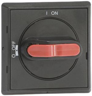 Maniglia ABB per OT16-125F nero IP65 chiudibile/fermo porta