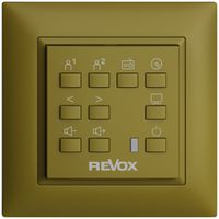 Commande murale EDIZIOdue pour Voxnet FMI, avec 10 bout., LED, IR, olive