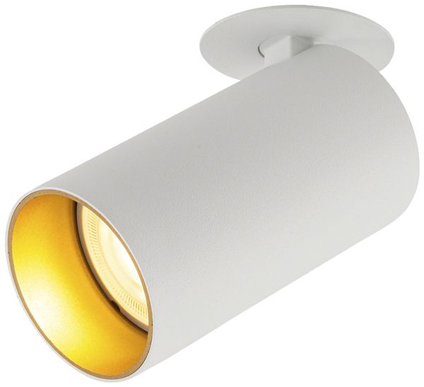 Spot SLV KAMI GU10 1×0…10W Ø55×125mm blanc/or