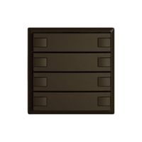 KNX-Taster RGB EDIZIO.liv SNAPFIX® Temperaturfüh.o.LED 8×Taste 1-Tbed.br