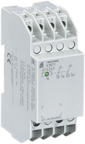 REG-Unterspannungsrelais Dold IL 9071, 1/3L, 230/400VAC 0.85×Un