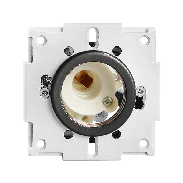 EB-Signallampe 7W E14 schwarz ohne Schraublinse gewölbt