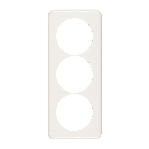 Abdeckplatte 3×1 58-58-58mm weiss