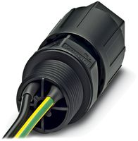 Durchführung QUICKON 2LPE M20 1.5mm² Ø4…9mm mit Mutter + Kabel 1m schwarz