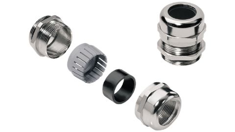 Messing mit Gegenmutter und Zugentlastung