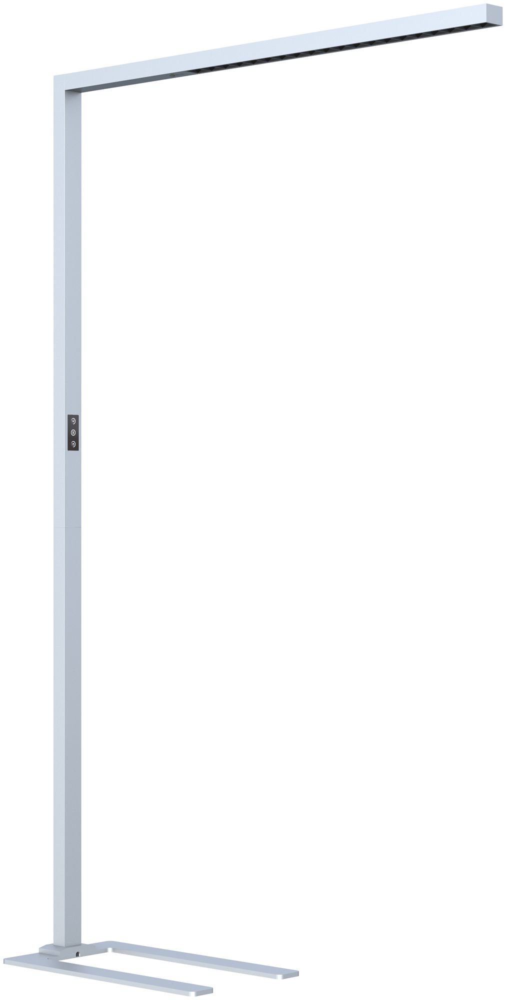LED-Stehleuchte DOTLUX STYLEbutler 80W 10200lm 4000K silber