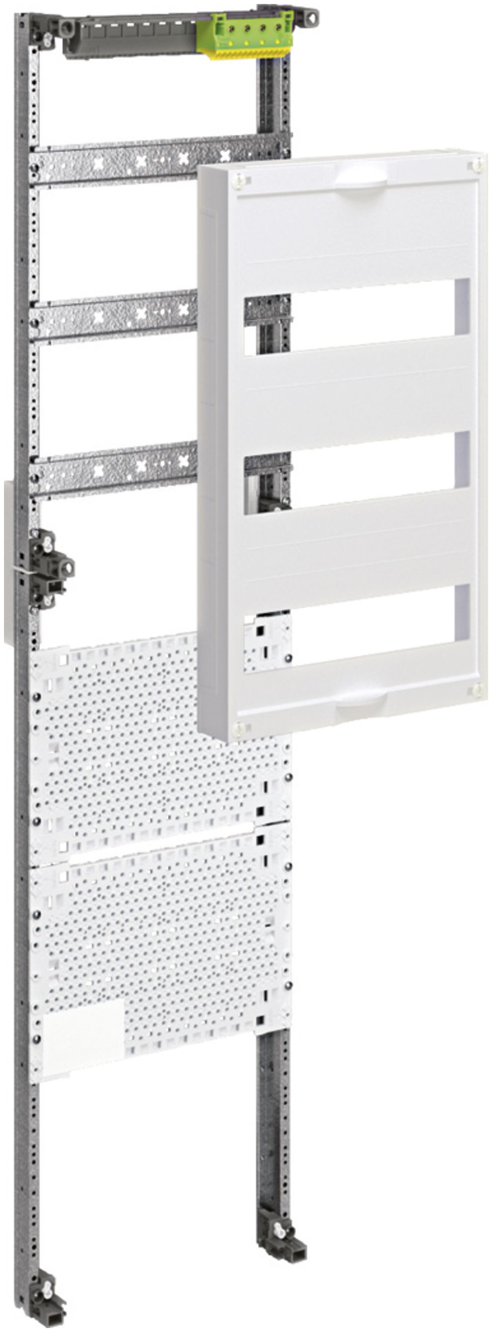 Mediafeld Hager für AP-Feldverteiler 7-reihig, 3 Reihen modular