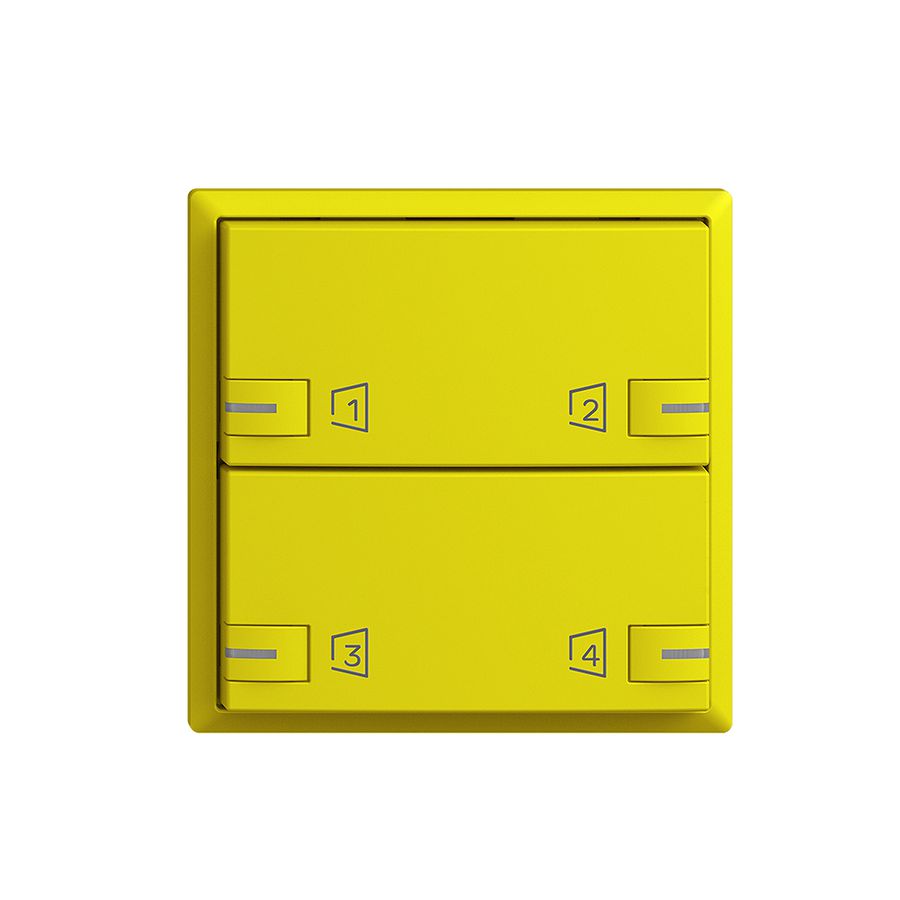 Kit de montage EDIZIOdue zeptrionAIR F, WLAN, LED-RGB, 2×touche, 2×commande lem