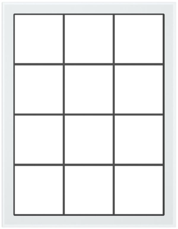 UP-Kopfzeile für Kombination SIDUS 4×3 Glas-weiss