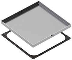 Edelstahlkassette Hager Q12 OT BL 244mm rostfreier Stahl